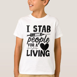 Camiseta Eu Faço Pessoas Para Um Presente De Enfermeira De 