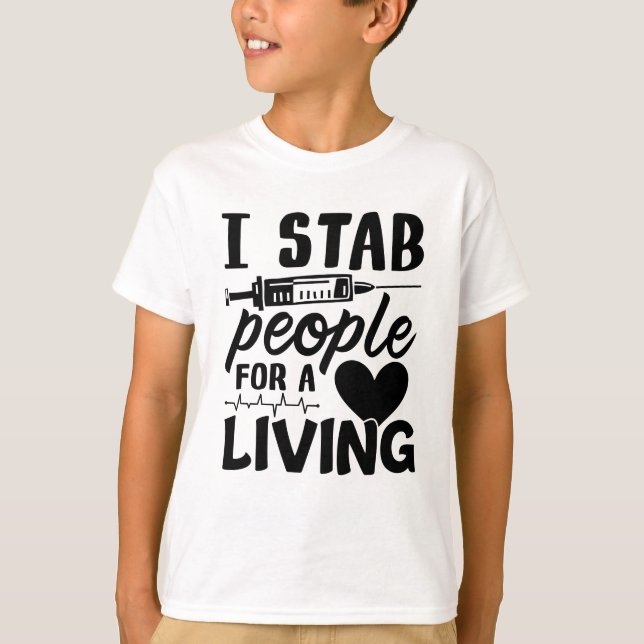 Camiseta Eu Faço Pessoas Para Um Presente De Enfermeira De  (Frente)