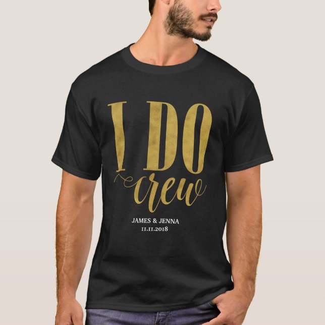 Camiseta Eu faço presentes na Festa de casamento da tripula (Frente)