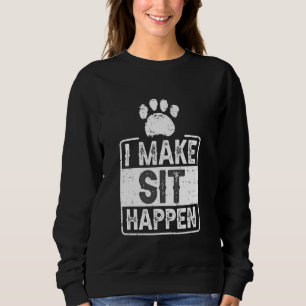 Camiseta Eu Faço Sentar Acontecer Treinamento De Cachorro