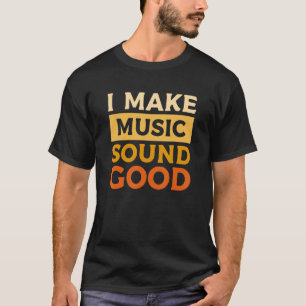 Camiseta Eu Faço Som Música Bom Produtor De Música Beat Dj