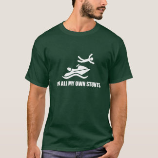 Camiseta Eu faço todos os meus próprios truques de jet ski