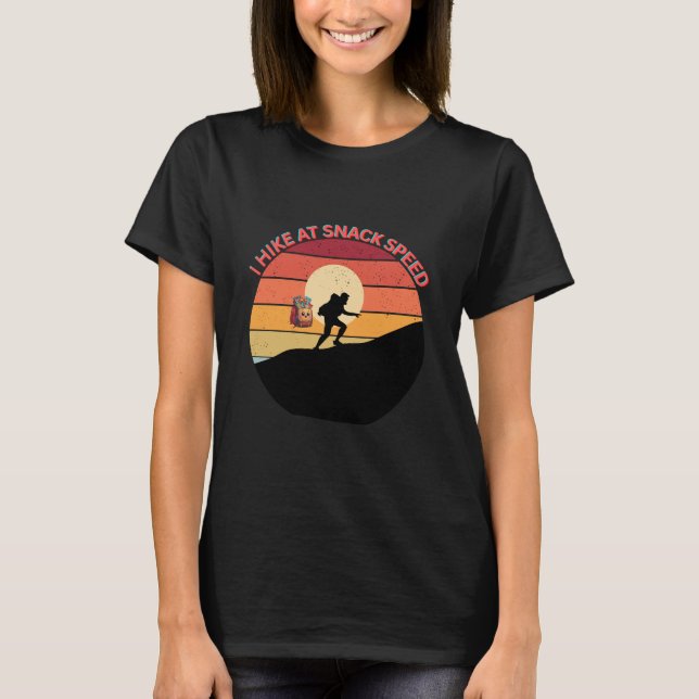 Camiseta Eu Faço Trilhas em Velocidade de Lanche (Frente)