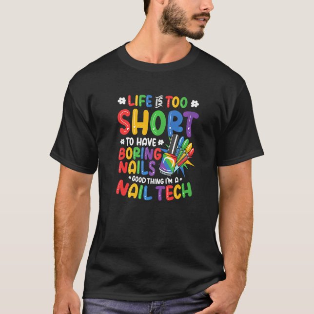 Camiseta Eu Faço Unhas  Técnico de Unhas  1 (Frente)