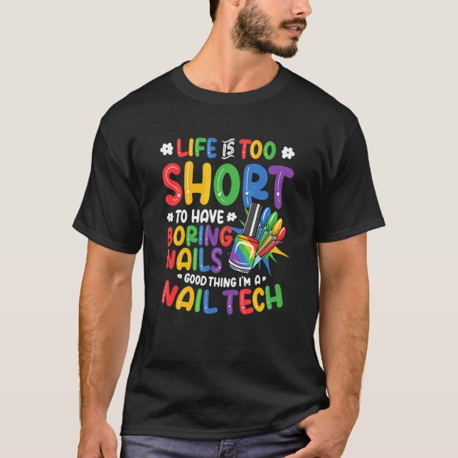 Camiseta Eu Faço Unhas  Técnico de Unhas 2 (Frente)