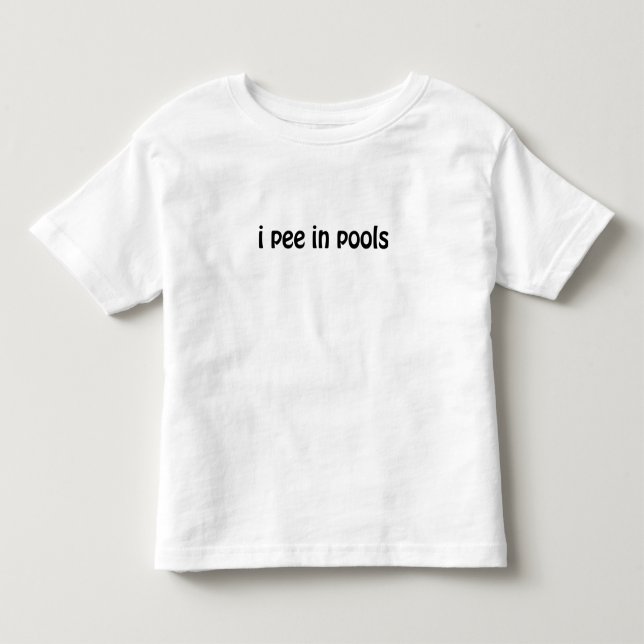 Camiseta Eu faço xixi nas piscinas (Frente)