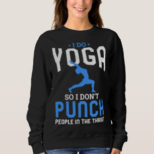Camiseta Eu Faço Yoga Então Eu Dou Pessoas Na Garganta