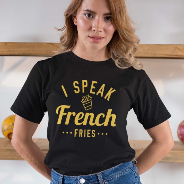 Camiseta Eu Falo Batatas Fritas Francesas (Criador carregado)
