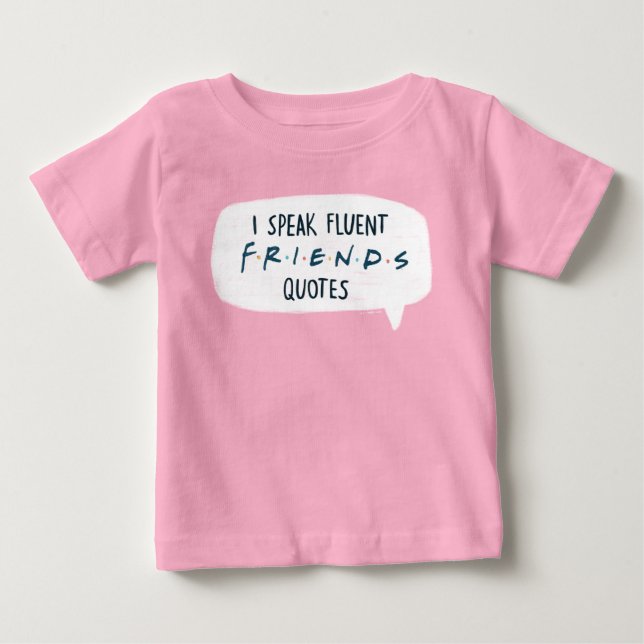 Camiseta Eu Falo Citações Fluentes de FRIENDS™ (Frente)
