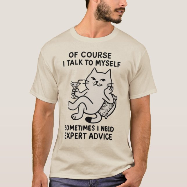 Camiseta Eu falo comigo mesmo (Frente)