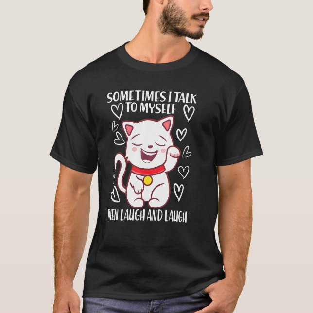 Camiseta Eu Falo Comigo, O Gato Que Nós Rimos (Frente)