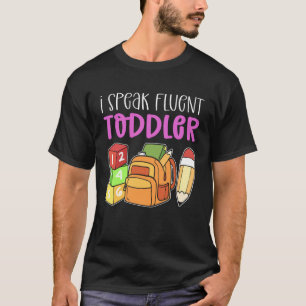 Camiseta Eu Falo Correntemente Provedor de Creche e Cuidado