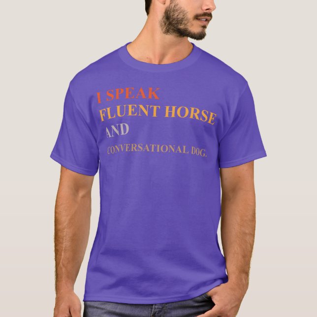 CAMISETA EU FALO DO FLUENT HORSE E DO CONVERSACIONAL CACHOR (Frente)