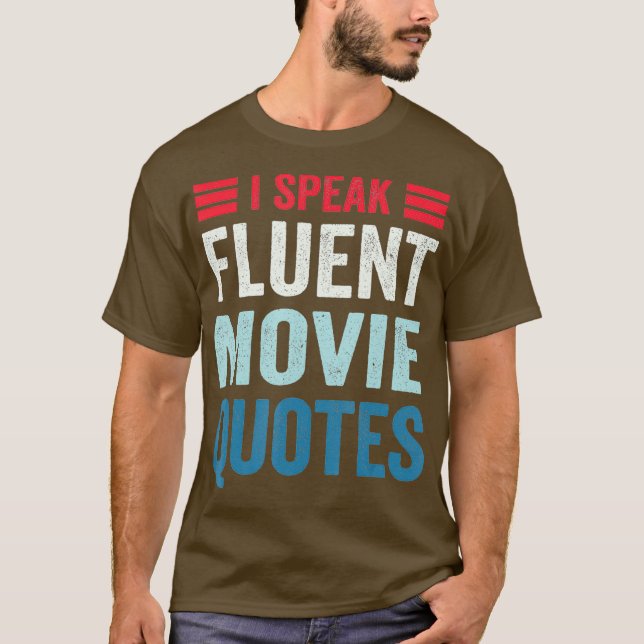 Camiseta Eu Falo Filme Fluente Citando Humor do Filme (Frente)