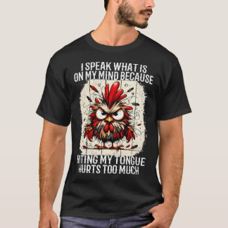 Camiseta Eu Falo O Que Está Na Minha Mente Porque Morder a