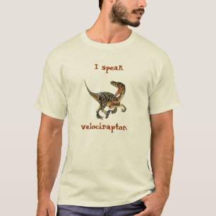 Camiseta Eu falo o Velociraptor