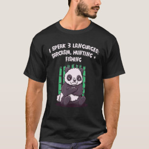 Camiseta Eu Falo Sarcasmo Caça e Pesca Humor ao Ar Livre