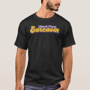 Camiseta Eu Falo Sarcasmo Fluente Engraçado Sarcástico Humo