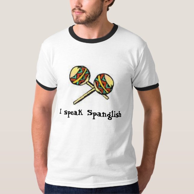 Camiseta Eu falo Spanglish (Frente)