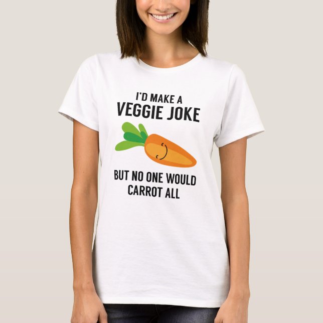 Camiseta Eu faria uma Piada de vegetariano (Frente)