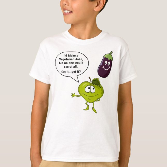 Camiseta Eu faria uma Piada Vegetariana (Frente)