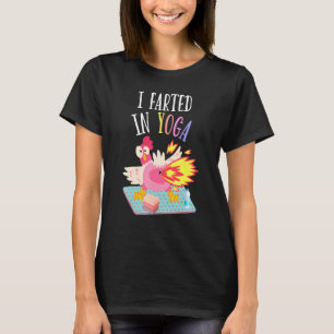 Camiseta Eu Fartei-Me De Ioga Fazendo Galinha Ioga Pilatos 