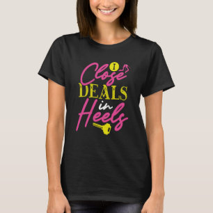 Camiseta Eu Fecho Negociações No Realtor Heels
