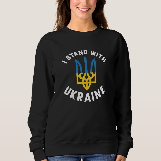 Camiseta Eu Fico Com A Ucrânia (Frente)