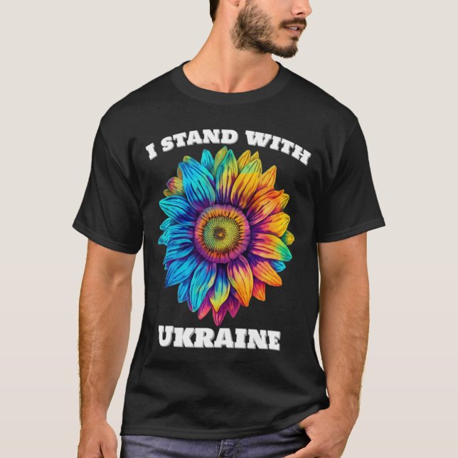Camiseta Eu fico com a Ucrânia (Frente)