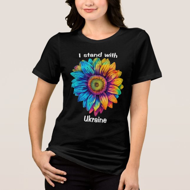 Camiseta Eu fico com a Ucrânia (Frente)