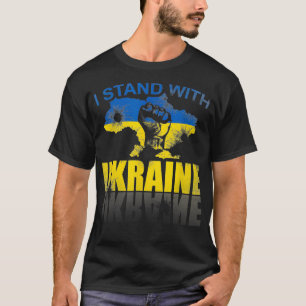 Camiseta Eu fico com a Ucrânia
