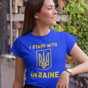 Camiseta Eu Fico Com A Ucrânia