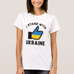 Camiseta Eu Fico Com A Ucrânia