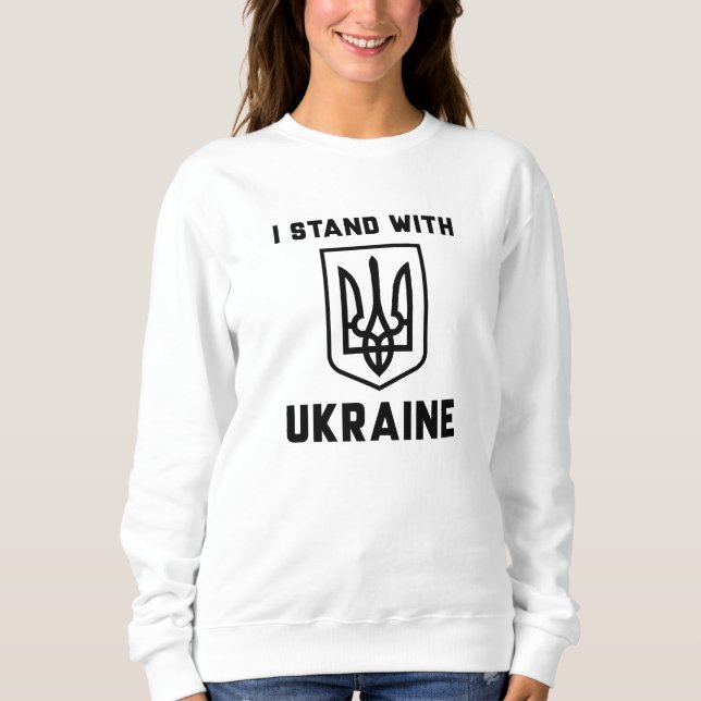 Camiseta Eu Fico Com A Ucrânia (Frente)