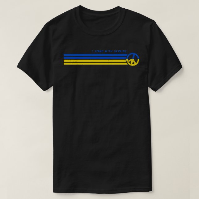 Camiseta Eu fico com a Ucrânia (Frente do Design)