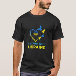 Camiseta Eu Fico Com A Ucrânia Engraçado Putin Vintage Me