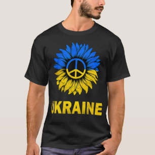 Camiseta Eu Fico Com A Ucrânia Girassol Ucrânia Apoiando O 