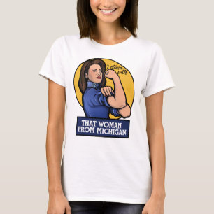 Camiseta Eu fico com aquela mulher de Michigan