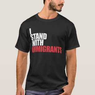 Camiseta Eu Fico Com Imigrantes Sonhando Com Imigrantes