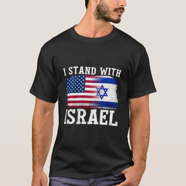 Camiseta Eu Fico Com Israel Camisetando Mulheres Fortes De  (Frente)