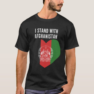 Camiseta Eu Fico Com O Afeganistão De Pé Com O Afeganistão