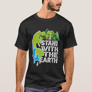 Camiseta Eu Fico Com O Dia Da Terra Para Homens Mulheres Cr