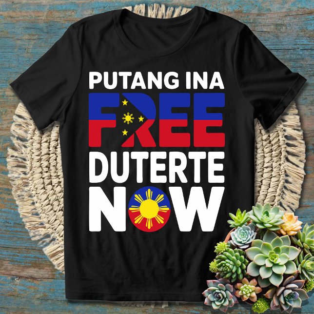 Camiseta Eu fico com o PRRD Traga para casa Tatay Digong Du (Criador carregado)