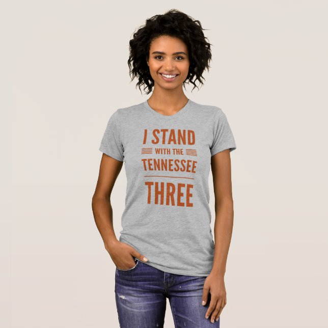 Camiseta Eu fico com o Tennessee três (Frente Completa)