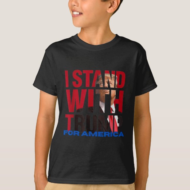 Camiseta Eu Fico Com Trump (Frente)