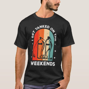 Camiseta Eu Fico Embarcado Nos Fins De Semana Scuba Diver D