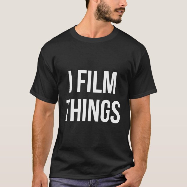 Camiseta Eu Filmo Coisas Videógrafo Câmera (Frente)