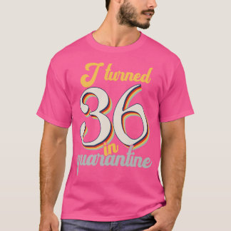 Camiseta Eu fiz 36 anos no 36º aniversário