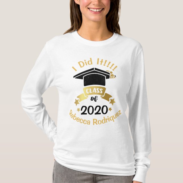 Camiseta Eu fiz a edição personalizada do ano de 2020 (Frente)