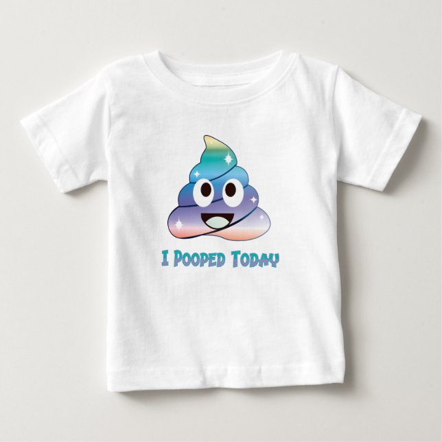 Camiseta eu fiz cocô hoje (Frente)